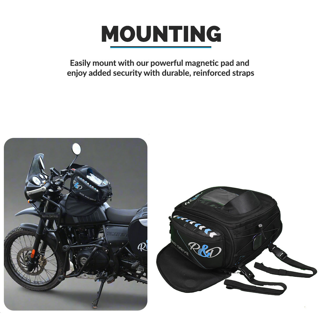 Wanderlust Magnetic Tank Bag - Premium Motorcycle Luggage