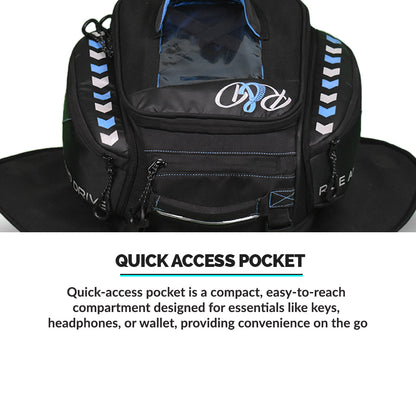Wanderlust Magnetic Tank Bag - Premium Motorcycle Luggage