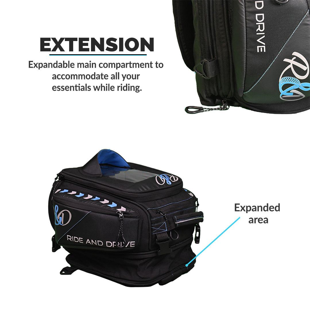 Wanderlust Magnetic Tank Bag - Premium Motorcycle Luggage