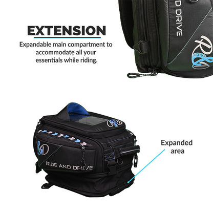Wanderlust Magnetic Tank Bag - Premium Motorcycle Luggage